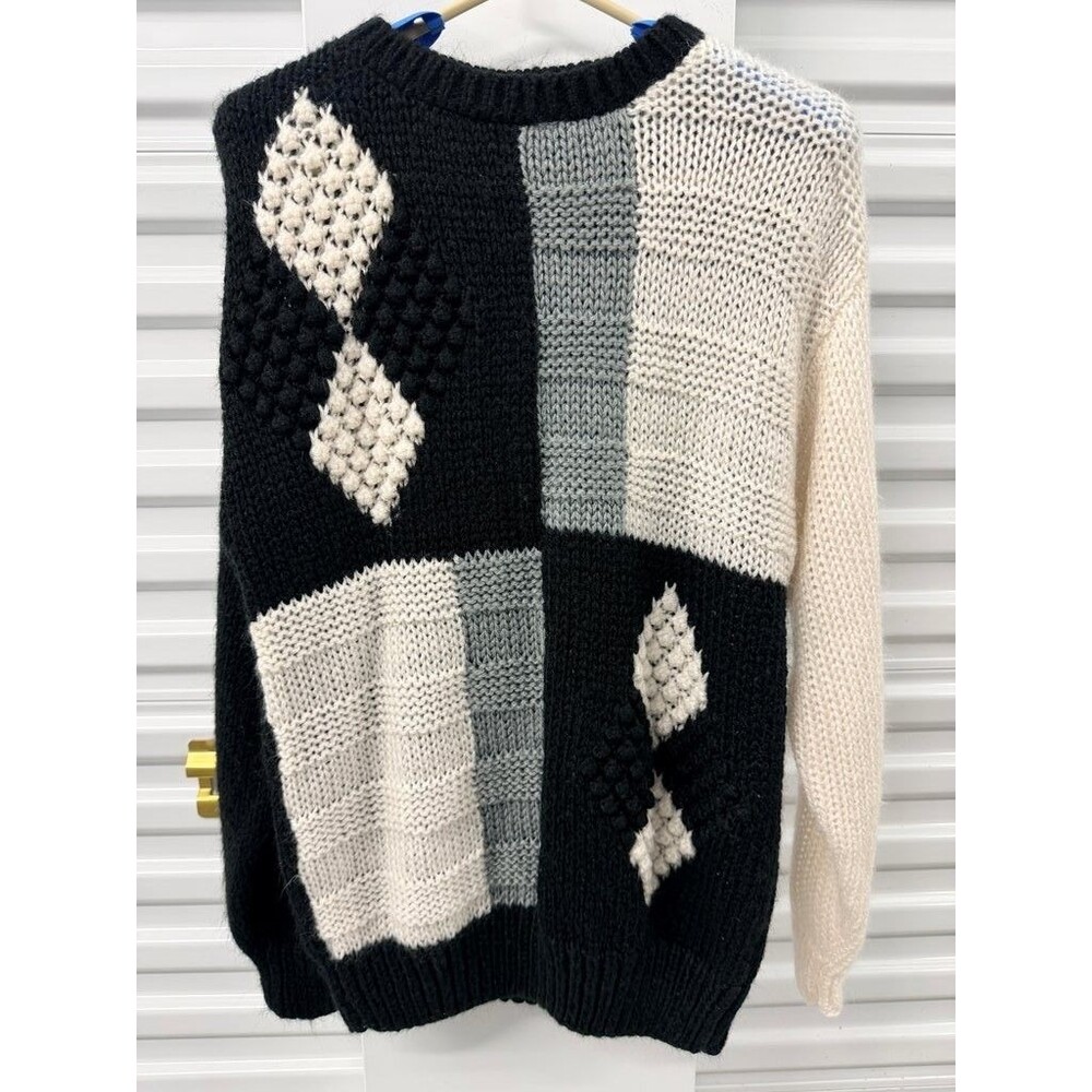 Prince Bernardo Vintage Patchwork Knit Sweater